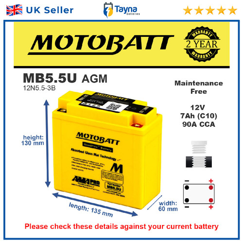 Mb5 motobatt quadflex agm - motobatt,