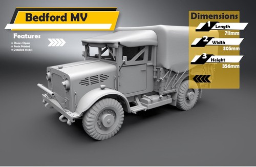 Scale british wwii bedford - british,