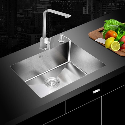 Stainless steel kitchen sink - steel,