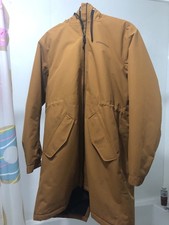 Didriksons  Coat Size 40 See Measurements NEXT Mustard Brown Fits 14 16 Parka 