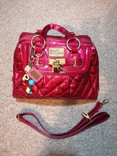 ? Y2K Paul's Boutique Small Quilted Red Bag with Extra Strap and Charms