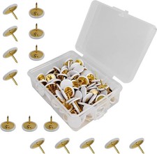 100 Pcs White Drawing Pins