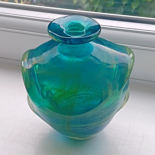 Mdina blue green - art, glass