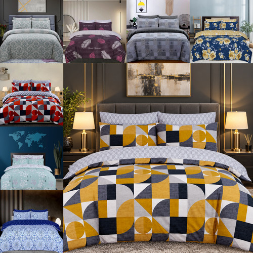 Geometric 100 cotton duvet - geometric, 100%