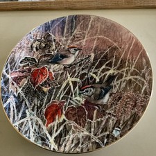 GOLDCRESTS COALPORT BIRD COLLECTORS PLATE FROM THE SERIES FROSTY MORNINGS LTD