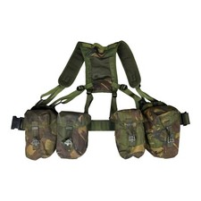 British Army DPM PLCE Webbing System Load Carrying Belt 4 Pouches - Size: Large