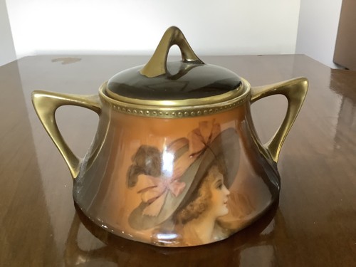 Antique sugar bowl with - sugar,