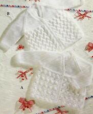 Baby Knitting Pattern Cardigan 12-20" Premature sizes  DK 197