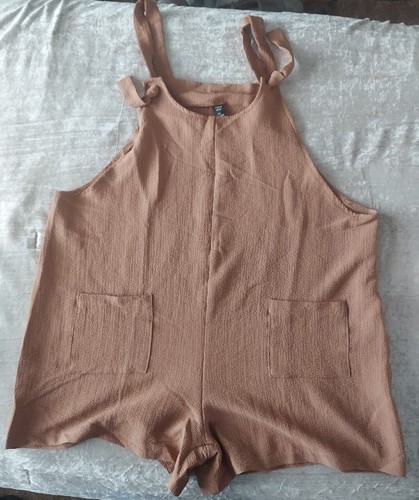 Shein curves brown short - curves,