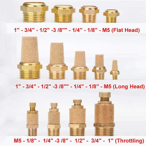 Pneumatic muffler flat air - pneumatic,