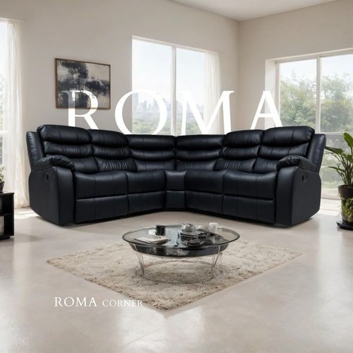 Roma corner leather recliner - roma,