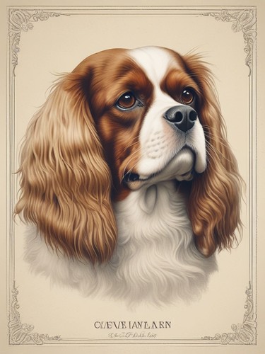Cavalier king charles - charles, vintage