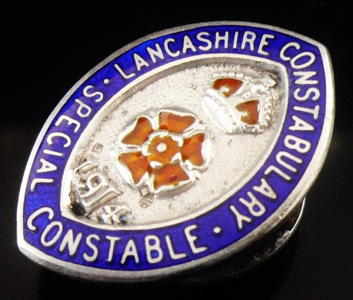 Sterling silver enamel badge - sterling,