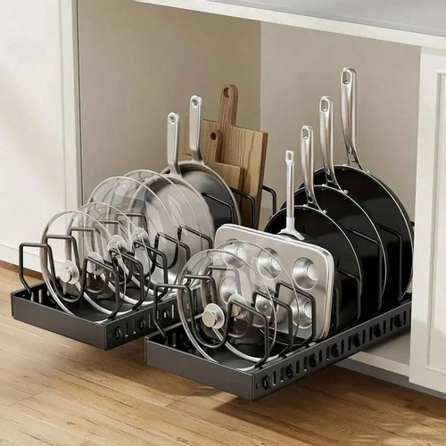 Pull out pot lid - pot, organizer