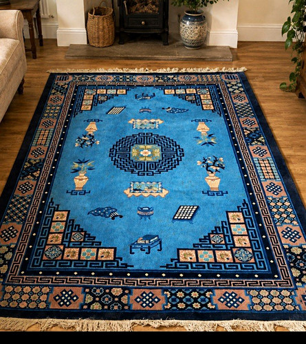 Vintage chinese peking rug - vintage,
