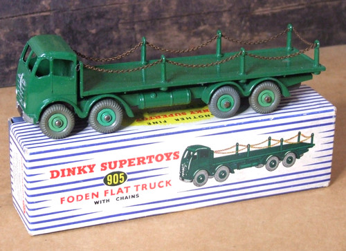 Dinky 905 foden flat truck - dinky,