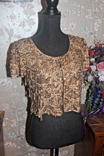 VINTAGE TOPSHOP GOLD SHRUG
