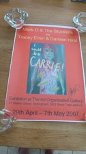 2007 RARE ORIGINAL MARK D & STUCKISTS V TRACEY EMIN & DAMIEN HIRST SIGNED PRINT