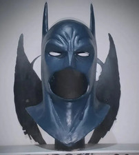 Batman Mask The Long Halloween Latex Cowl  Cosplay Costume Prop Adult Size