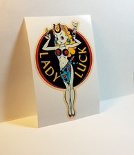 LADY LUCK Vintage Style DECAL