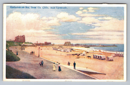 Postcard gorleston sea from - postcard,