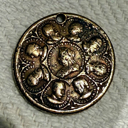 Antique brass queen victoria - antique,