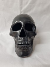 Black Skull Gothic Glossy Finish Ornament Vintage