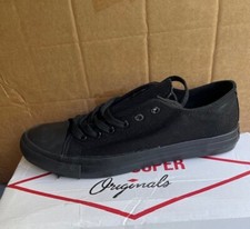 Lee Cooper Mens Canvas Lo Shoes – Black/Blk  7 (41) – 50% OFF !!! SALE !!!