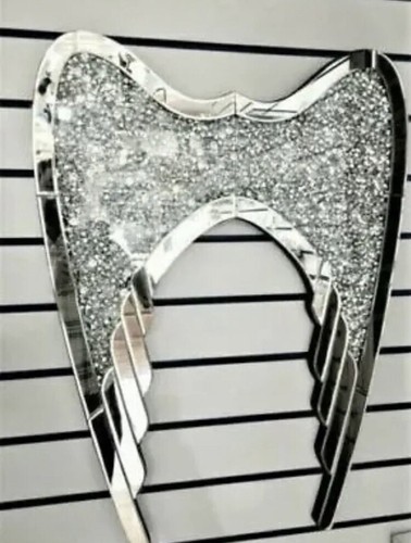 Crushed diamond angel wings - diamond,