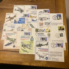 GB 1970-1975 Collection Of 13 RAF Flown Covers + SHSs & Cachets