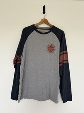 Weird Fish T-Shirt Mens Size 2XL Grey Long Sleeves Organic Cotton Blend Logo