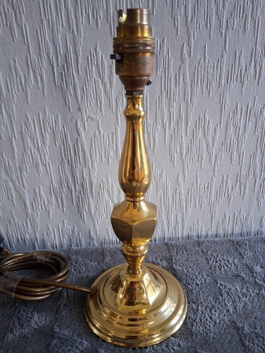 Vintage brass table lamp - brass,