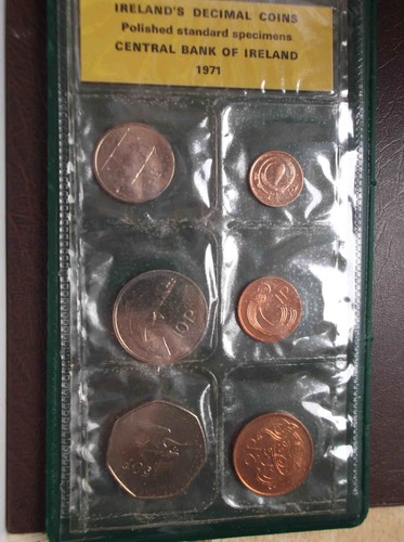 Ireland 1971 specimen set 6 - ireland:, set;