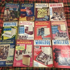 12x Practical Wireless Magazine 1962-65?Editor F J Camm Rare Vintage Collection