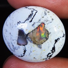 natural mexican FIRE OPAL oval