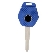 Blue Key CNC Aluminum Key Ring