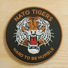 Hook & Loop Backed Squadron Patch NATO Tigers Hard To Be Humble