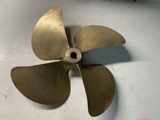 VINTAGE 18 INCH 4 BLADE BRASS