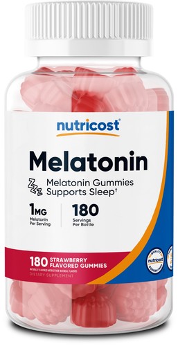Nutricost melatonin 1mg 180 - nutricost,