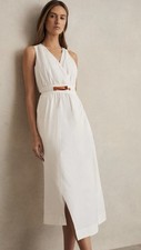 Reiss Brianne Poplin Belted