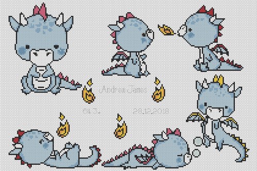 New baby cross - baby, chart