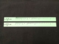 SG8 SILVER REED KNITTING MACHINE KR6 KNIT RADAR GREEN RULER STITCH GAUGE X 2