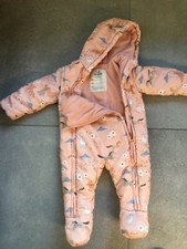 Marks & Spencer 9-12 month girl snowsuit multicoloured