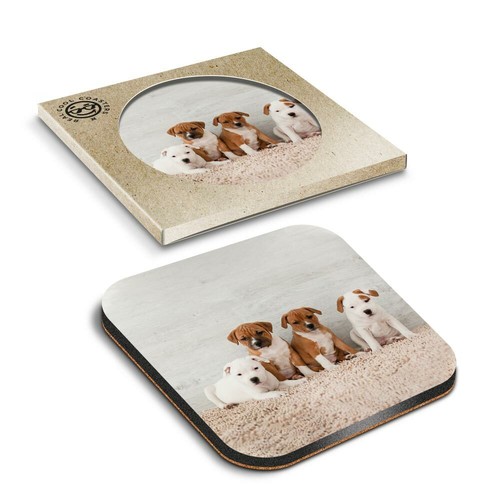Boxed square coasters - x,