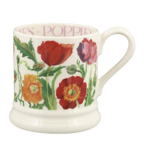 Emma bridgewater poppy half - bridgewater,