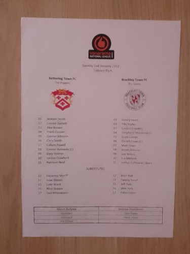 Kettering town brackley - kettering,