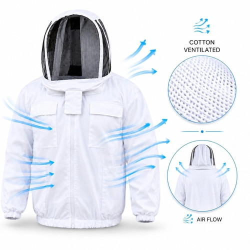 Cotton beekeeping jacket - cotton, heavy