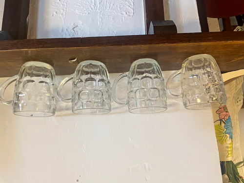 Set clear glass - set, 4