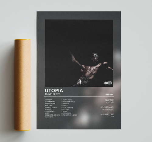 Travis scott utopia poster - utopia,