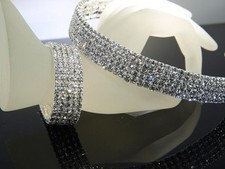 Bridesmaid made with Swarovski Crystal Silver Tiara w Bracelet Gift T172 b155